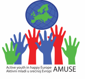 Aktivni mladi u srećnoj Evropi / Active youth in happy Europe, Serbia logo