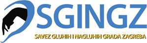 Savez gluhih i nagluhih grada Zagreba / Association of deaf and hard of hearing of city Zagreb, Croatia logo